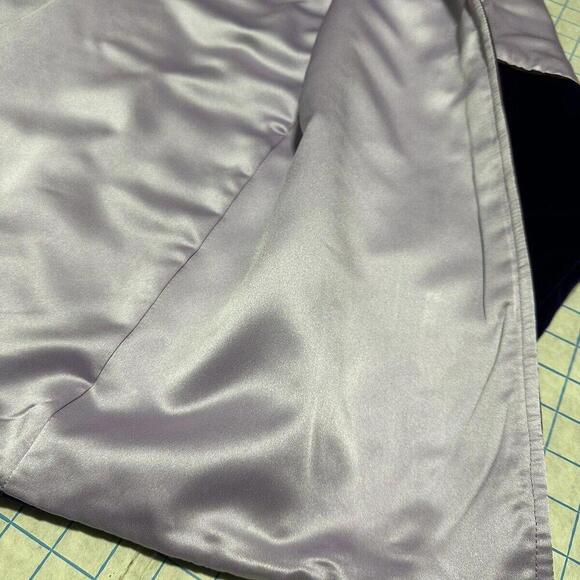 Handmade Purple Satin Floral Open Boho Jacket Opus 1 100% Cotton Hippie One Size - Picture 10 of 15